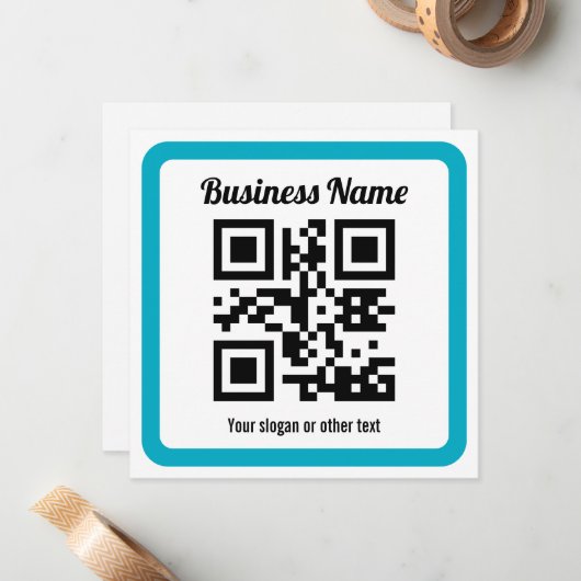 URL einer Website hinzufügen und sofort einen QR-C Mitteilungskarte (Vorderseite/Rückseite Beispiel)