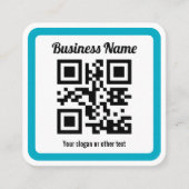 URL einer Website hinzufügen und sofort einen QR-C Quadratische Visitenkarte (Vorderseite)