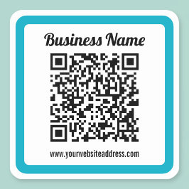 URL einer Website hinzufügen und sofort einen QR-C Quadratischer Aufkleber