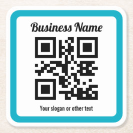 URL einer Website hinzufügen und sofort einen QR-C Rechteckiger Pappuntersetzer