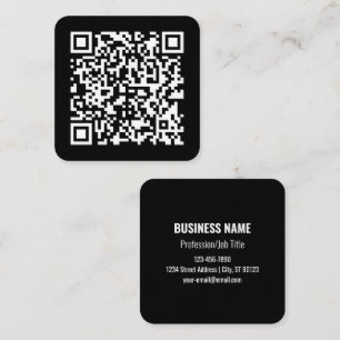 URL eingeben und scannbaren QR-Code erstellen Sc Quadratische Visitenkarte