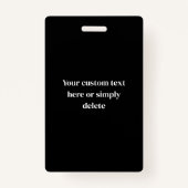 URL eingeben und Scannercode erstellen | SCHWARZ-W Ausweis (Rückseite)