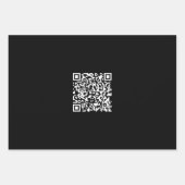 URL eingeben und Scannercode erstellen | SCHWARZ-W Geschenkpapier Set (Vorderseite)