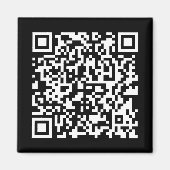 URL eingeben und Scannercode erstellen | SCHWARZ-W Magnet (Vorne)