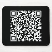 URL eingeben und Scannercode erstellen | SCHWARZ-W Mousepad (Vorne)