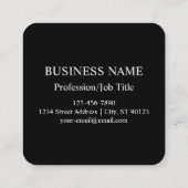 URL eingeben und Scannercode erstellen | SCHWARZ-W Quadratische Visitenkarte (Rückseite)