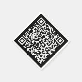 URL eingeben und Scannercode erstellen | SCHWARZ-W Serviette (Ecke)