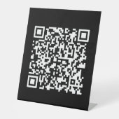 URL eingeben und Scannercode erstellen | SCHWARZ-W Sockelschild (Vorderseite)