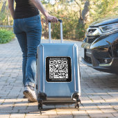 URL-QR-Code-Vorlage für den Firmennamen Benutzerde Aufkleber (Koffer Insitu)
