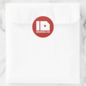 URL-Sticker Runder Aufkleber (Tasche)