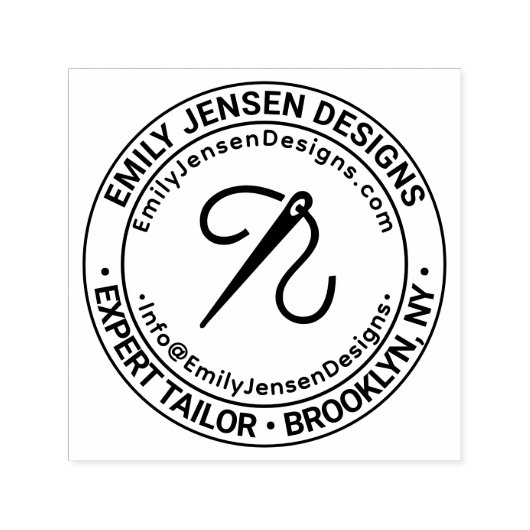 URL zum nähen von Firmennamen per E-Mail Permastempel (Design)