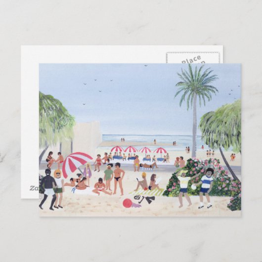 Urlaub 1990 feiertagspostkarte (Vorne/Hinten)