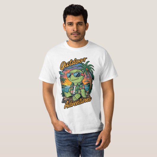 Urlaub, Abenteuer im Freien, Design T-Shirt (Vorne ganz)