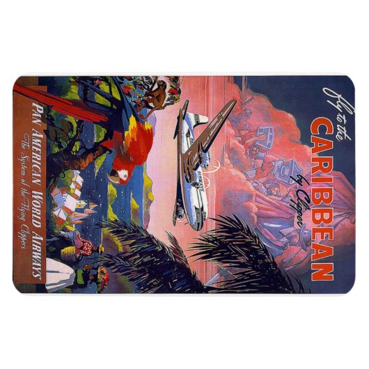 Urlaub am Karibischen Meer Magnet (Horizontal)