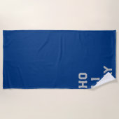 "Urlaub am Meer" Strandtuch (Vorderseite)