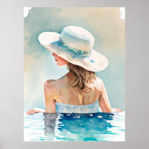 Urlaub am Pool Poster