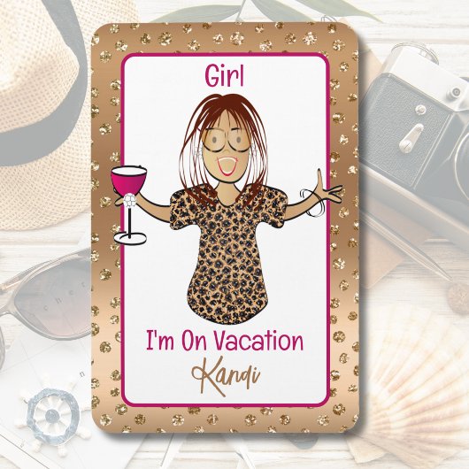 Urlaub am Sprichwort für sie Magnet