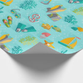 Urlaub am Strand Geschenkpapier (Ecke)