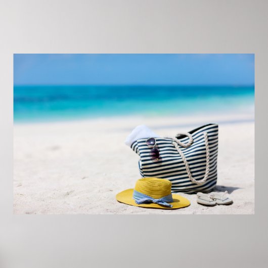 Urlaub am tropischen Strand Poster (Vorne)