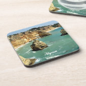 Urlaub an der Algarve in Portugal Getränkeuntersetzer (Linke Seite)