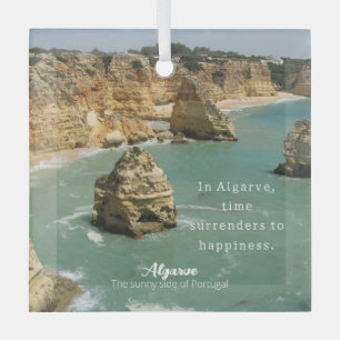 Urlaub an der Algarve in Portugal Ornament Aus Glas