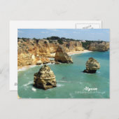 Urlaub an der Algarve in Portugal Postkarte (Vorne/Hinten)