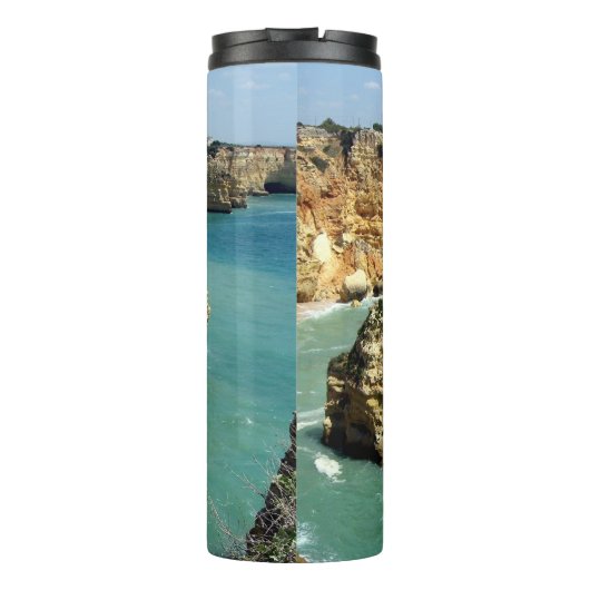 Urlaub an der Algarve in Portugal Thermosbecher (Rückseite)