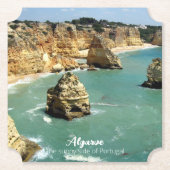 Urlaub an der Algarve in Portugal Untersetzer (Vorderseite)