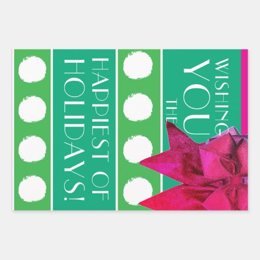 URLAUB ART DECO GESCHENKPAPIER SET (Vorderseite)