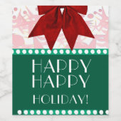 URLAUB ART DECO WEINETIKETT (Einzelnes Label)