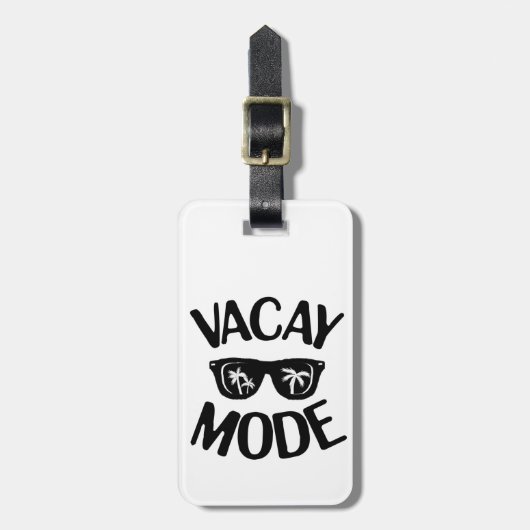 Urlaub Art Vacay Modus Word Text Art Schürze Plus Gepäckanhänger (Vorderseite vertikal)