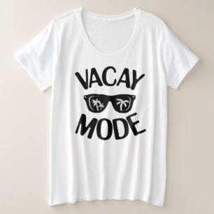 Urlaub Art Vacay Modus Word Text Kunst Schürze Große Größe T-Shirt