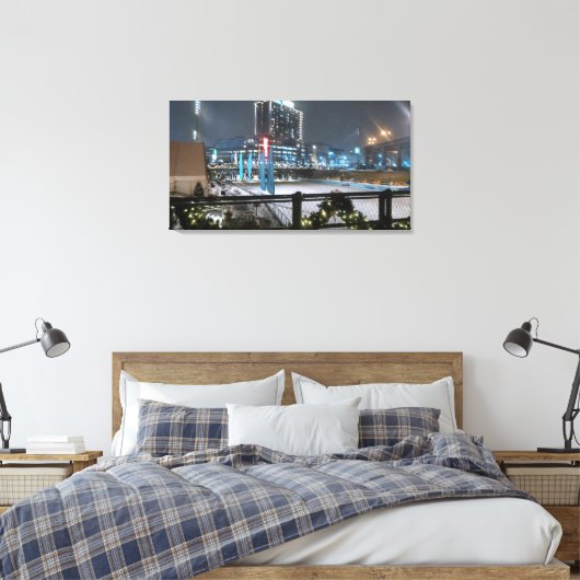 Urlaub auf Canalside Leinwanddruck (Insitu (Schlafzimmer))