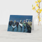 Urlaub auf dem Hudson | George Luks Karte (Gelbe Blume)