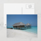 Urlaub auf den Malediven Postkarte (Vorne/Hinten)