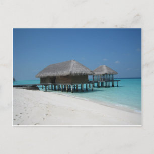 Urlaub auf den Malediven Postkarte