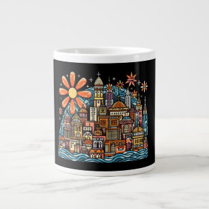 Urlaub auf einer Insel Jumbo-Tasse