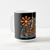 Urlaub auf einer Insel Kaffeetasse (Vorderseite Links)