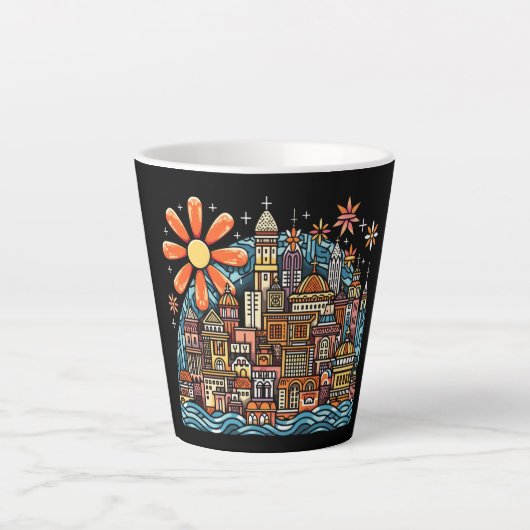 Urlaub auf einer Insel Milchtasse (Vorderseite)