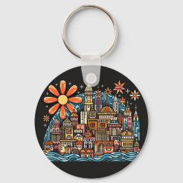 Urlaub auf einer Insel Schlüsselanhänger