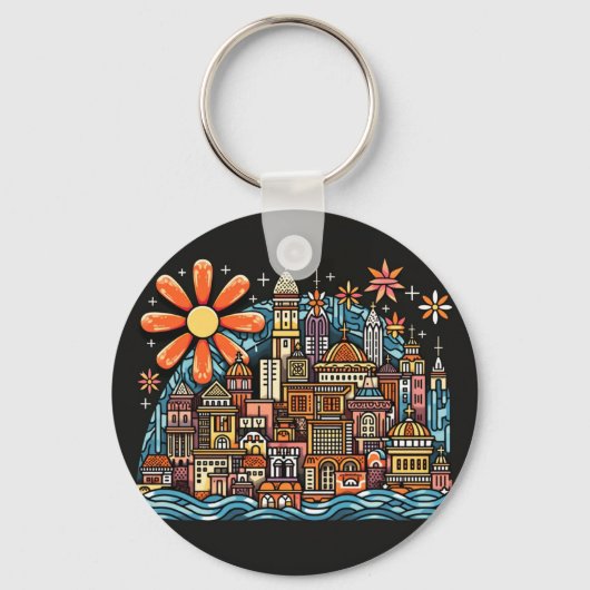 Urlaub auf einer Insel Schlüsselanhänger (Vorderseite)