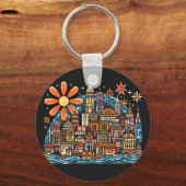 Urlaub auf einer Insel Schlüsselanhänger (Vorderseite)