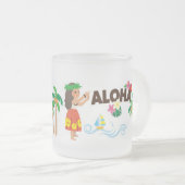 Urlaub auf Hawaii Mattglastasse (VorderseiteRechts)