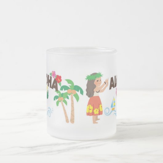 Urlaub auf Hawaii Mattglastasse (Mittel)