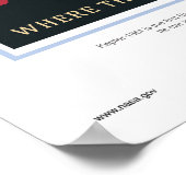 Urlaub auf Kepler 186f, wo Gras immer rot ist Poster (Ecke)