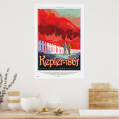 Urlaub auf Kepler 186f, wo Gras immer rot ist Poster (Küche)