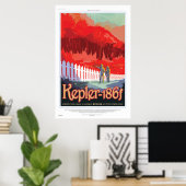 Urlaub auf Kepler 186f, wo Gras immer rot ist Poster (Heimbüro)