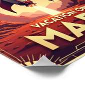 Urlaub auf Mars: Retro Space Travel 1963 Poster (Ecke)