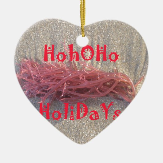 Urlaub aus der Beach Collection. Keramik Ornament (Vorne)