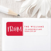 URLAUB AUS LABEL Spaß fett Typografie rot (Insitu)